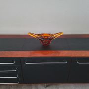 Rare row of wood and leatherette of the 60s 70s
