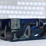 Blue Murano glass centerpiece, Italy 1960s