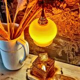 Vintage orange lamp