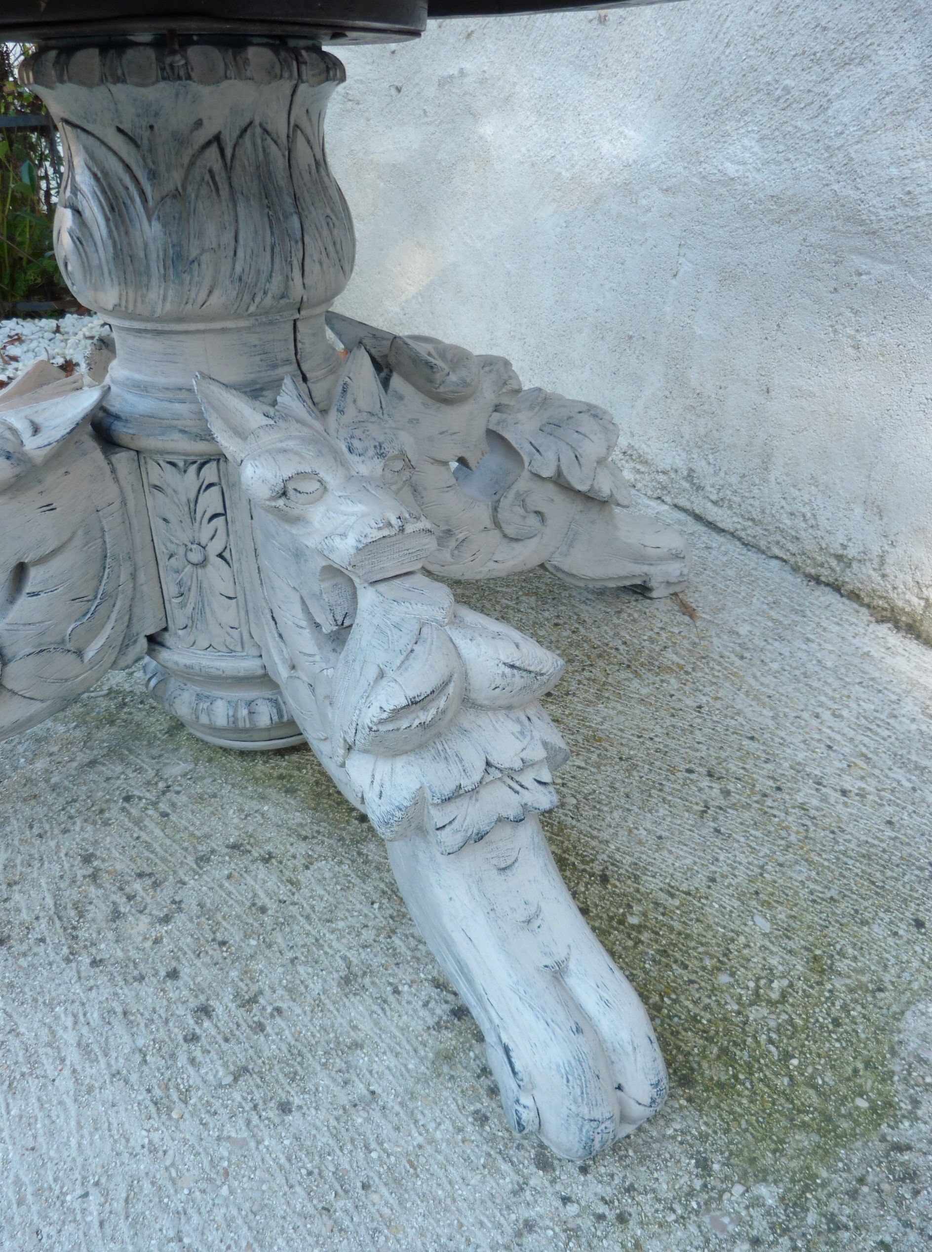 Patinated coffee table