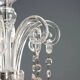 Antique Bohemian crystal chandelier with 8 lights, 20th century.