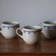 3 coffee cups made in england