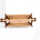 Vintage wooden and cane magazine rack