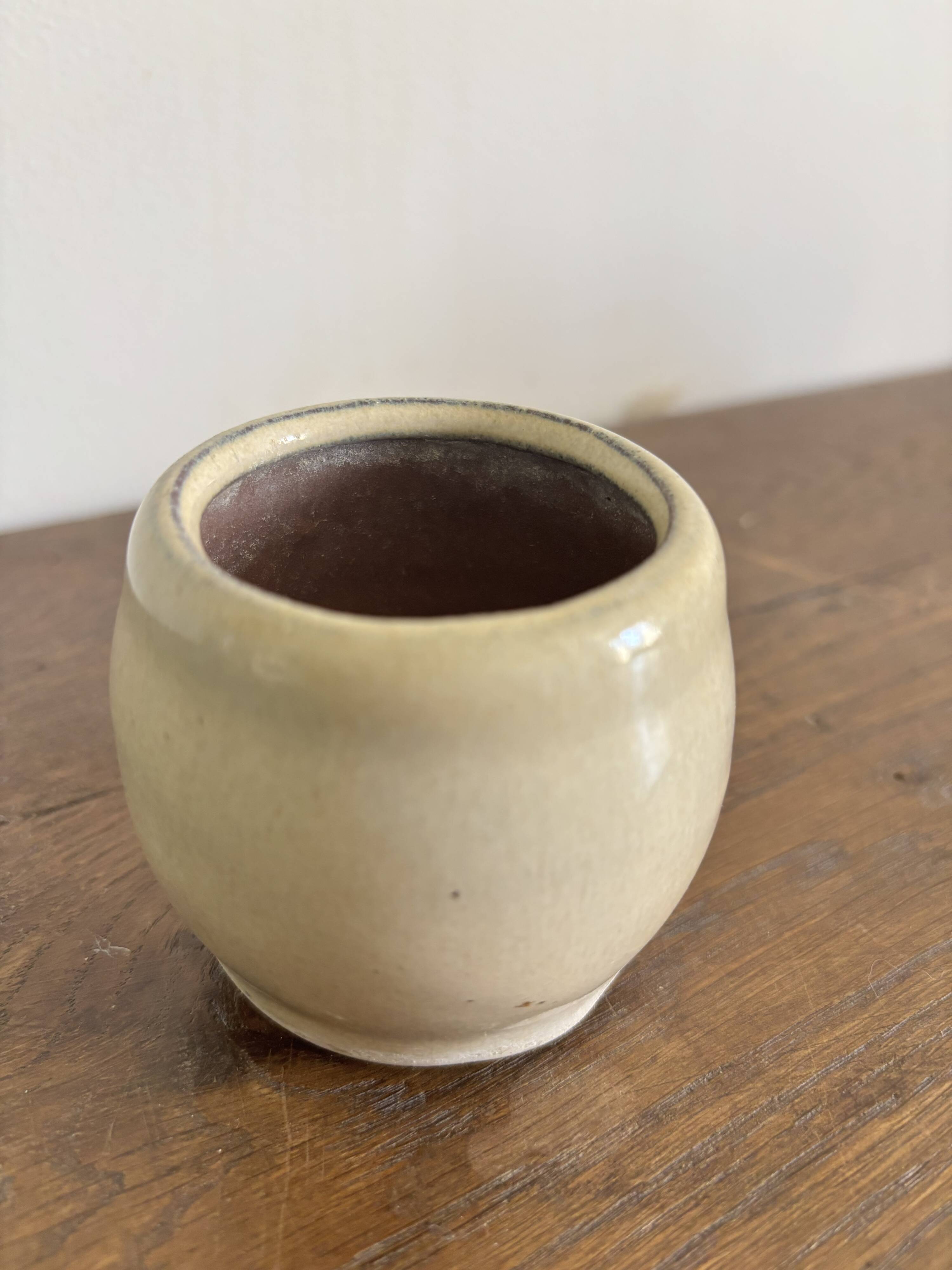 Ensemble de céramiques artisanales française en grès vintage, années 60-70