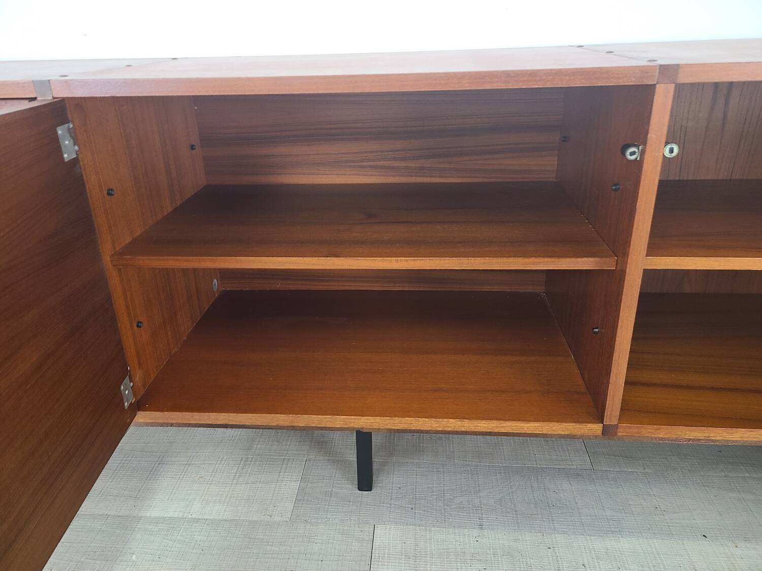 Vintage ARP sideboard in teak 1960s design Guariche Minvielle