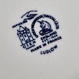 Earthenware vegetable with blue décor Gien Wedgwood