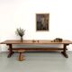 Monastery table in solid oak, 350 cm, circa 1900.