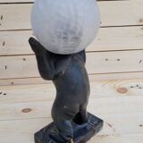 Art deco Bear lamp signed by the artist Irénée Rochard, circa 1930.