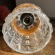 Small raak chrome and orange pendant light
