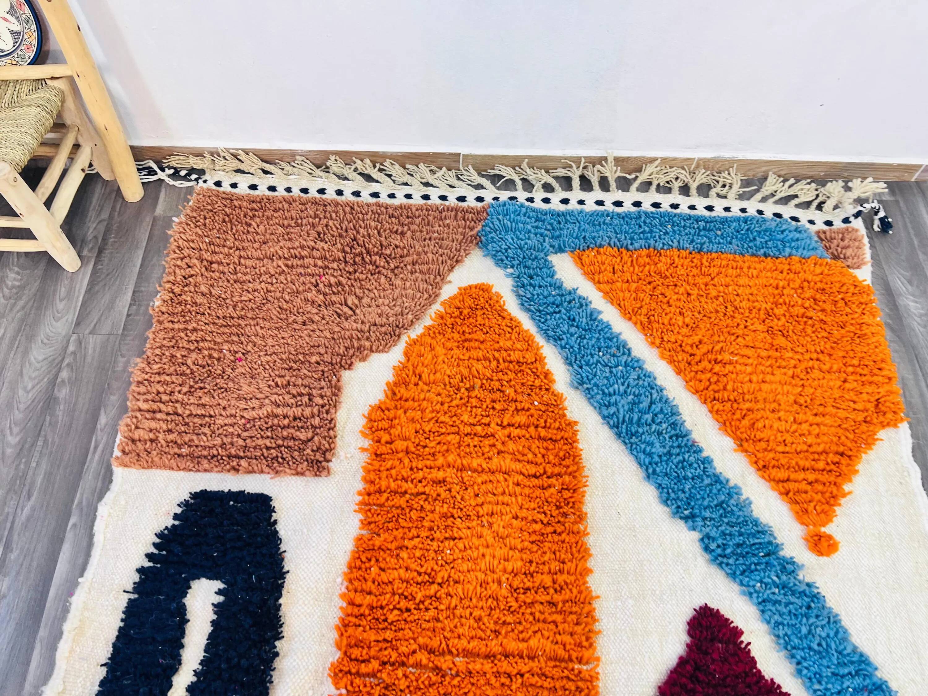 Traditional Moroccan wool rug 2.5 x 1.5 m