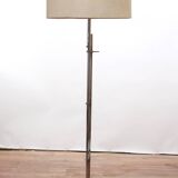 Minimalist floor lamp 1970s in chromed metal