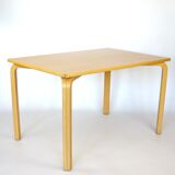 Birch dining table 80s