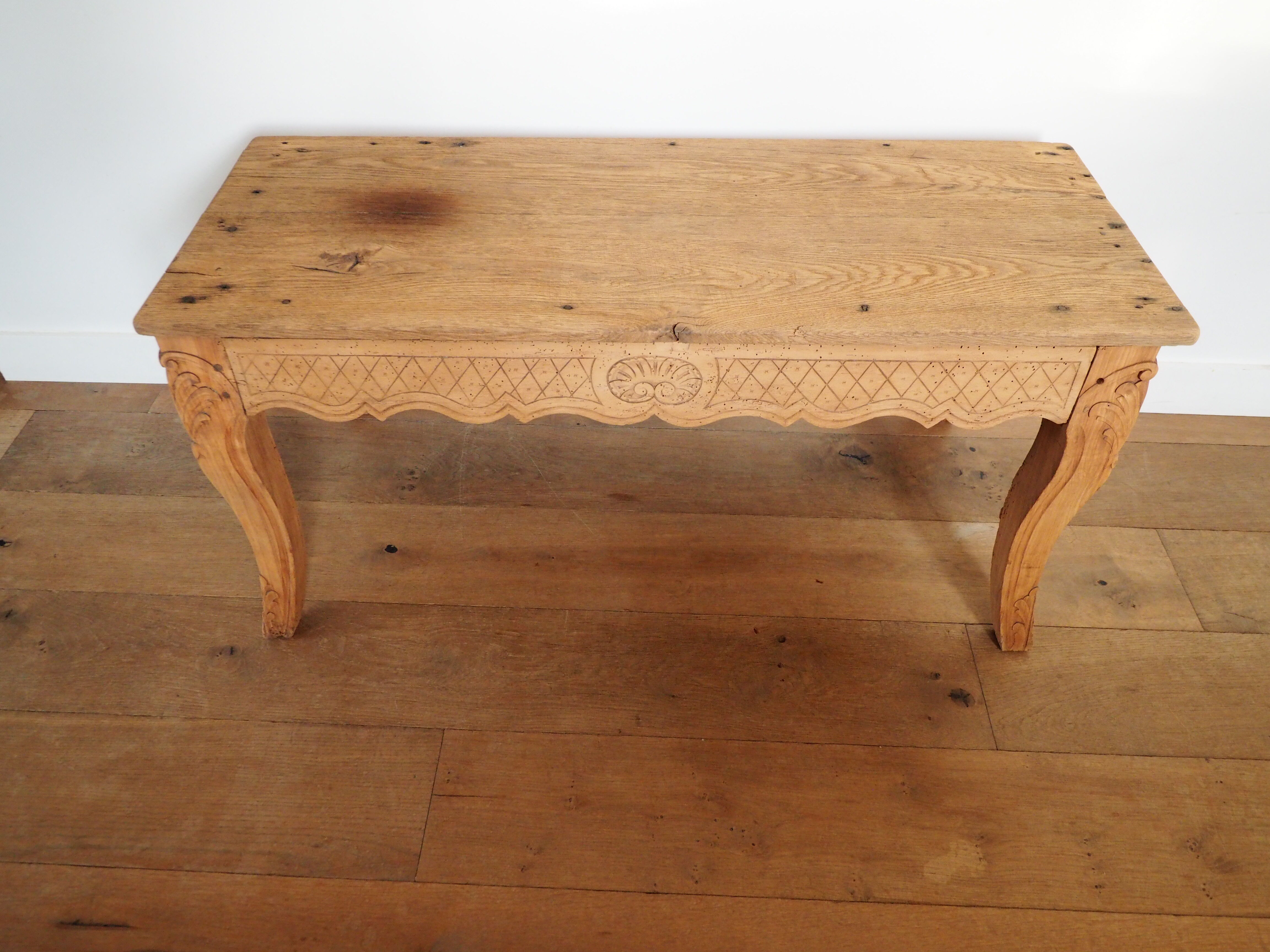 18th oak coffee table