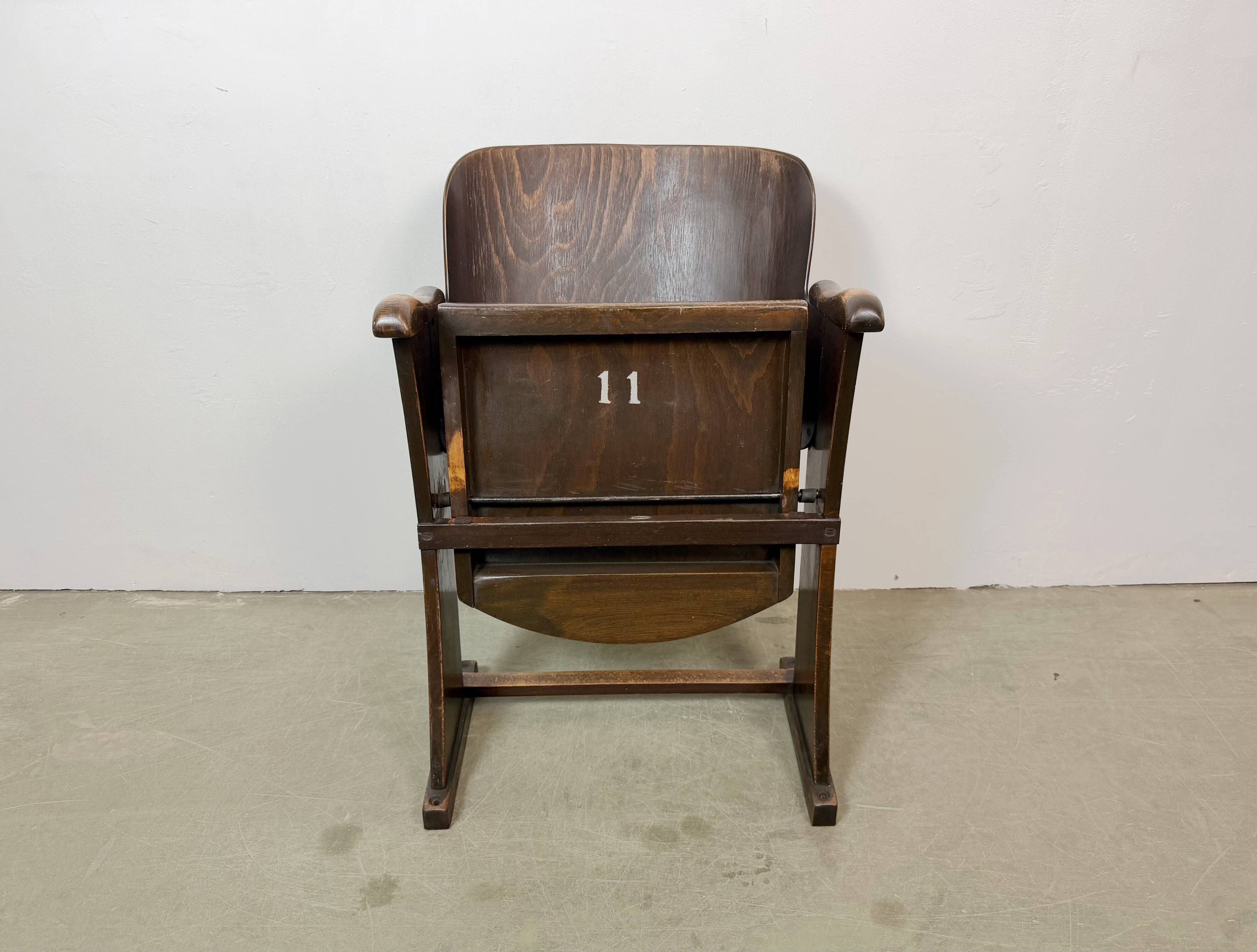 Vintage Cinema or Theatre Seat from Thonet, 1950s