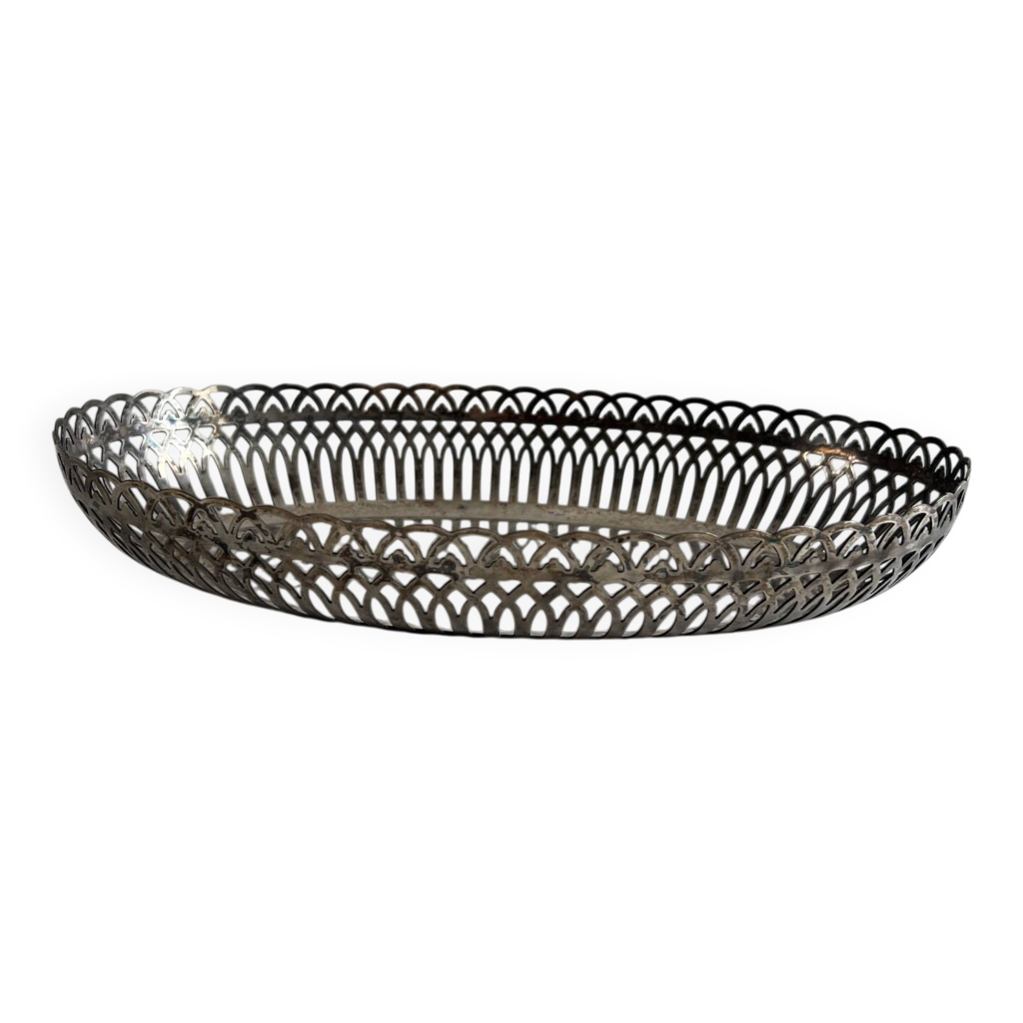 Antique silver-plated bread basket