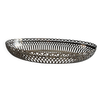 Antique silver-plated bread basket