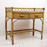Rattan desk, 1950s