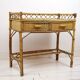 Rattan desk, 1950s