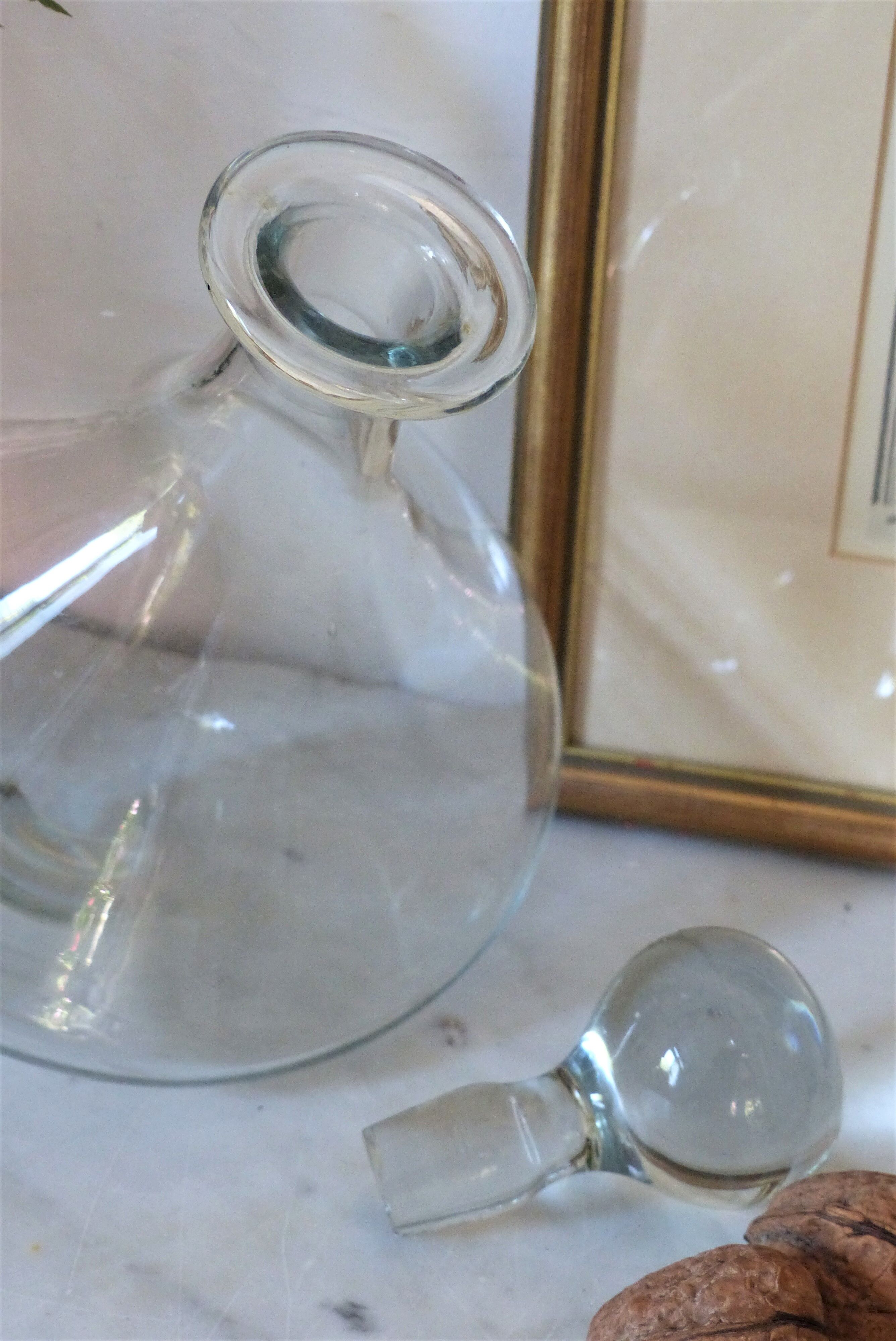 Crystal wine carafe