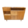 Storage cabinet secretary vintage compass feet