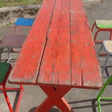Brewery table and 6 stools