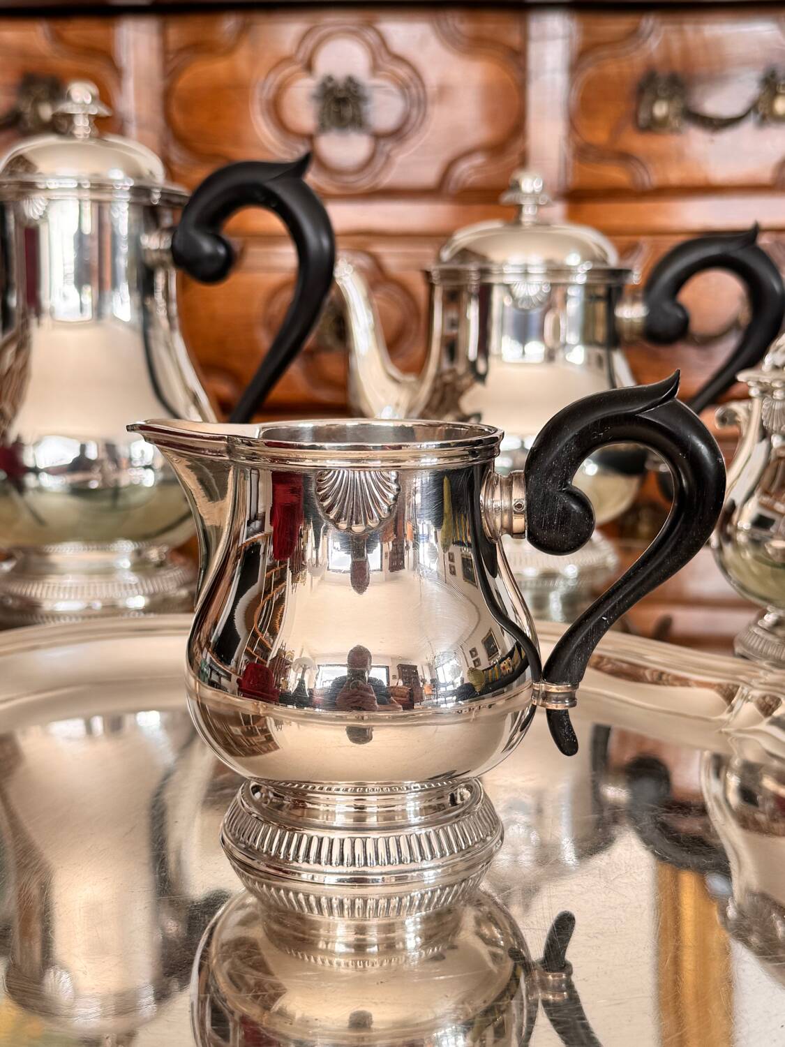 Antique Ercuis tea and coffee set from the 1960s