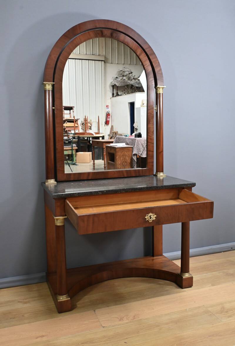Mahogany dressing table, Empire period – Early 19th century