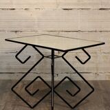 Low mirror & metal years 60 table