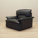 Leather armchair, Italian design, 1960s, production: Italy