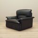 Leather armchair, Italian design, 1960s, production: Italy