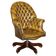Vintage Leather Chesterfield Director's Armchair