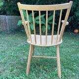 Hay oak wood armchairs
