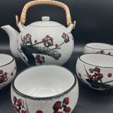 Teapot and 5 cups inspired by Japan