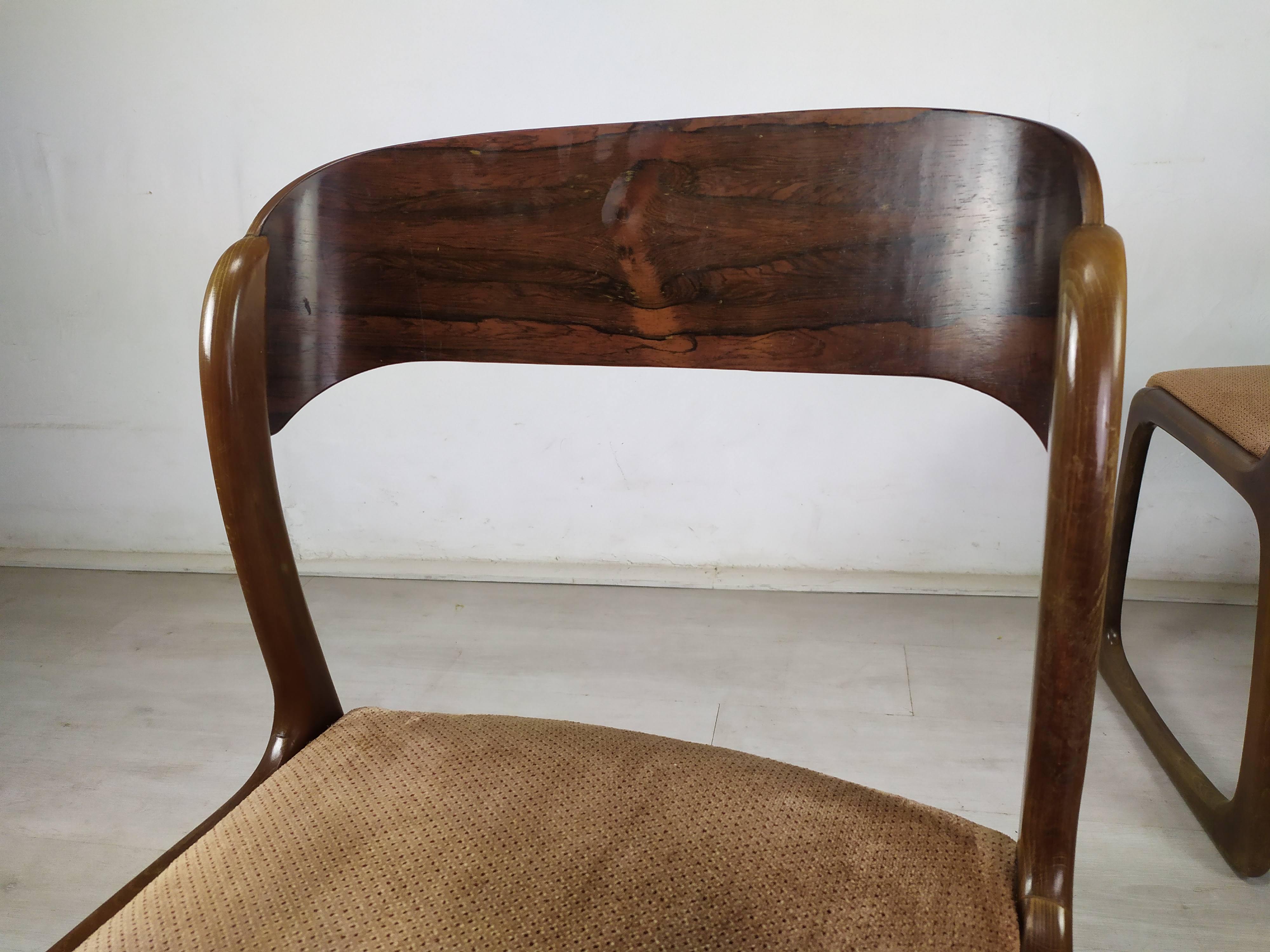 4 baumann sleigh chairs