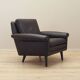 Fauteuil en cuir marron, design danois, années 1960, designer : Aage Christiansen.