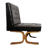 Fauteuil en cuir par Ludvik Volak