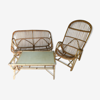 Rattan lounge set