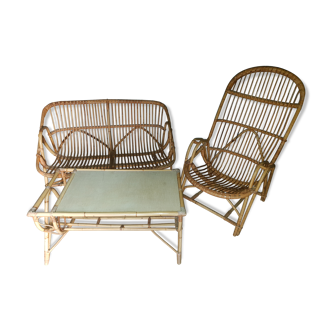 Rattan lounge set