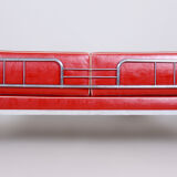 Restored Bauhaus Sofa by Robert Slezak, High-Quality Leather, Chrome, 1930s