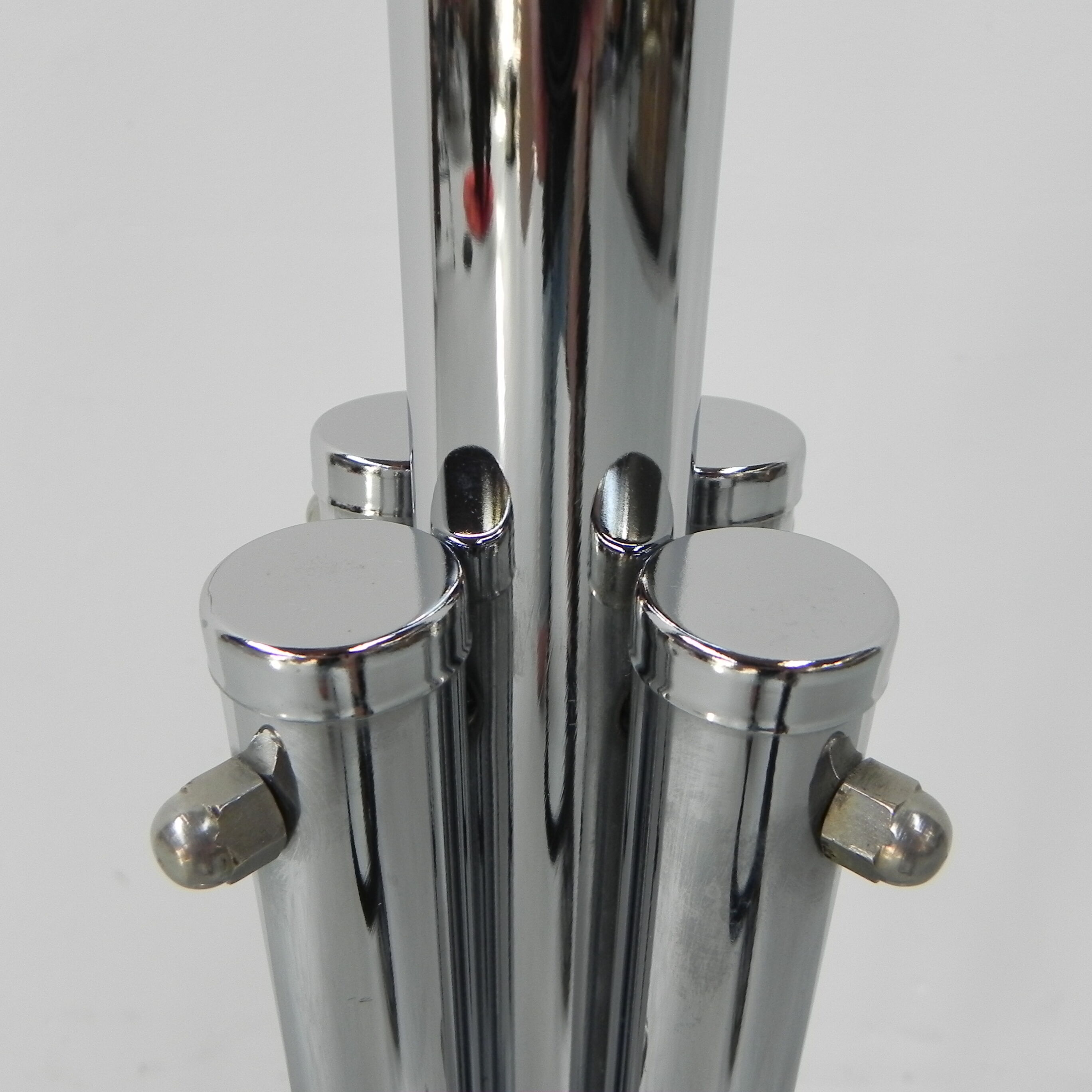 Standing chrome-plated Tubax coat rack