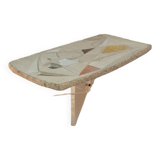 Travertine coffee table