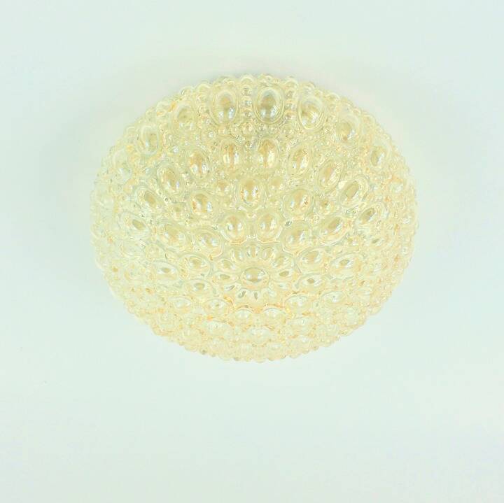 Lustre en verre bulle du milieu du siècle par Helena Tynell pour Limburg, années 1960.