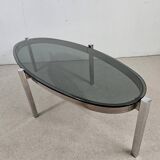 Table basse vintage ovale - Design 70