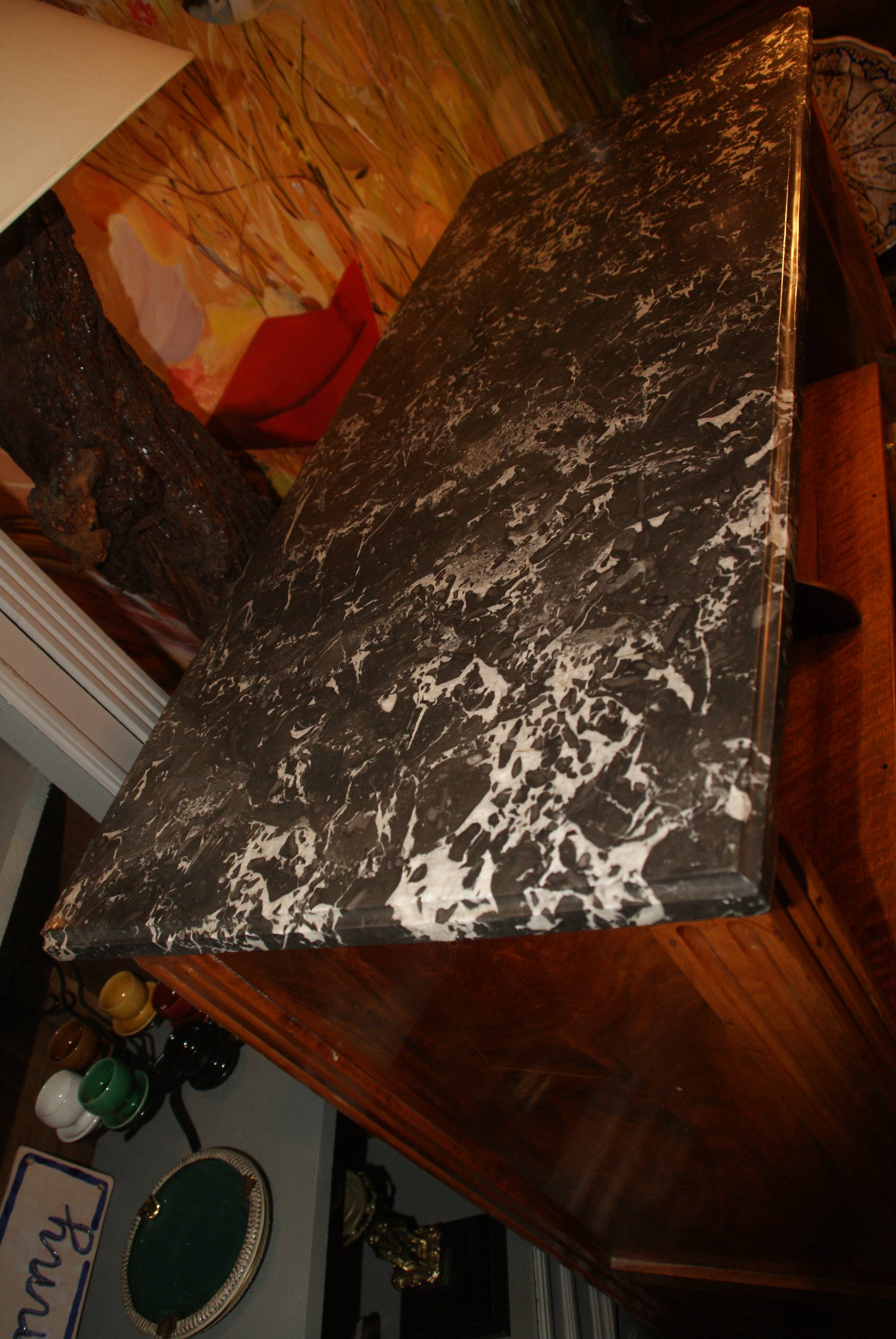 Louis XVI period light mahogany secretary