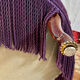 Small purple velvet tub chair