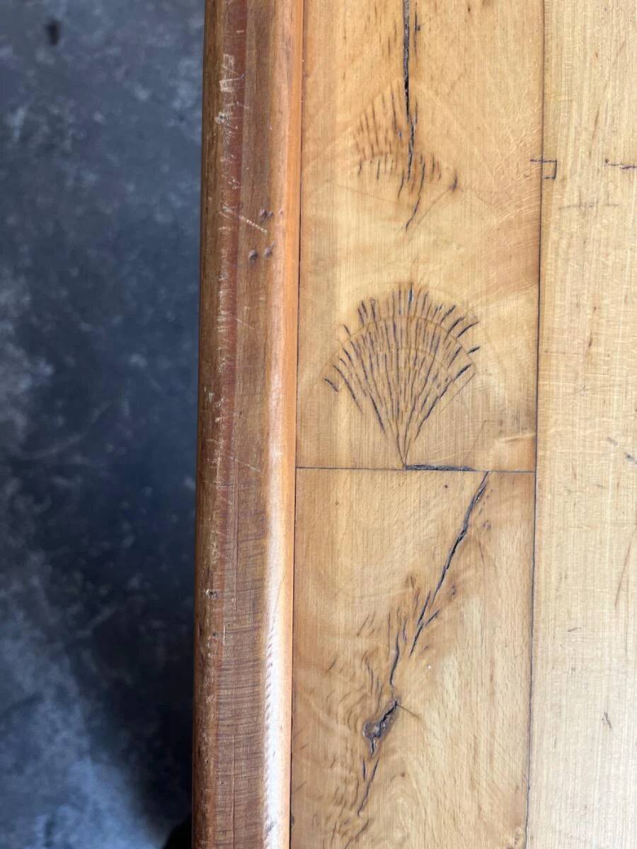 1970s Brutalist Danish Side Table in Solid Pine — Light Brown Natural Wood, Low Rectangular