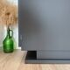 Buffet vintage noir mat et bois brut