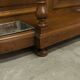 Napoleon III wardrobe in walnut, late 19th century, 3 mirrors, marble.