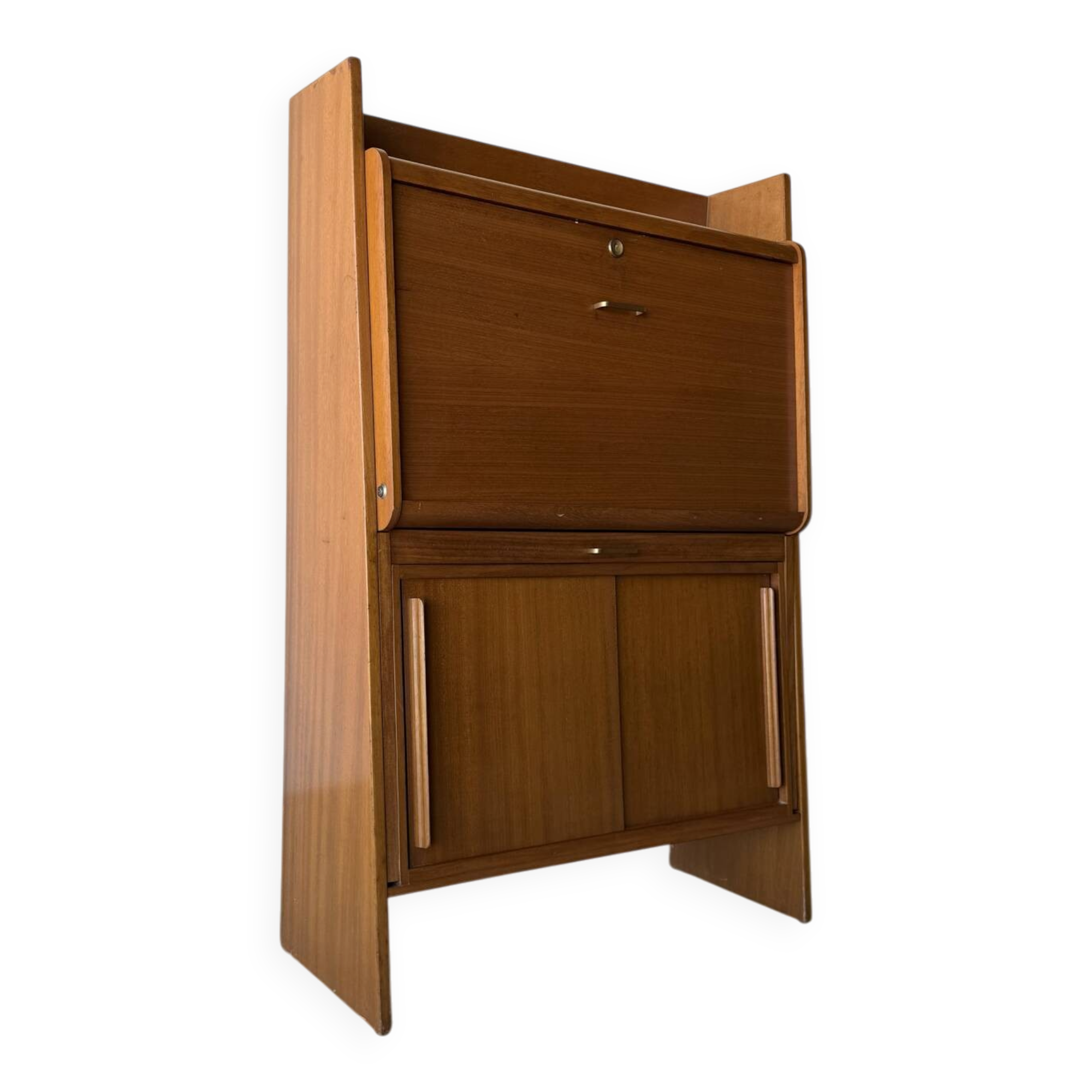 Bureau secrétaire à abattant design attribué à René Jean Caillette