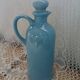 Blue ceramic bottle